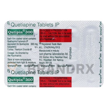 Qutipin 300 mg Sun Pharmaceuticals Industries