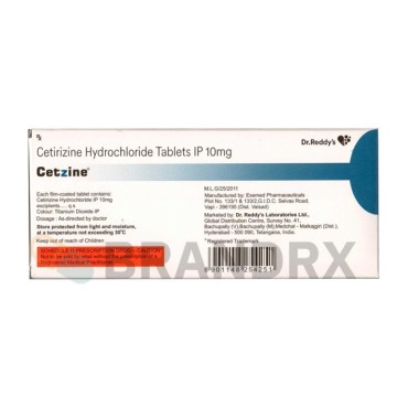 Cetzine 10 mg Pharmaceutical