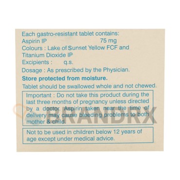 Ecosprin 75 mg USV Private Ltd.