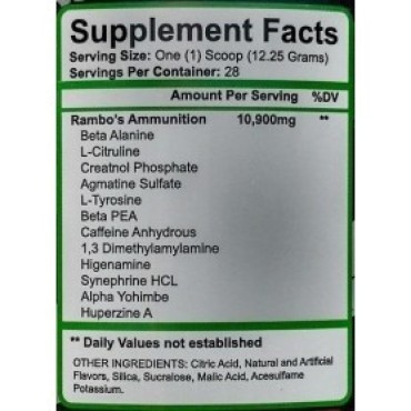 Freedom Pharma Rambo 110 mg DMAA Freedom pharma